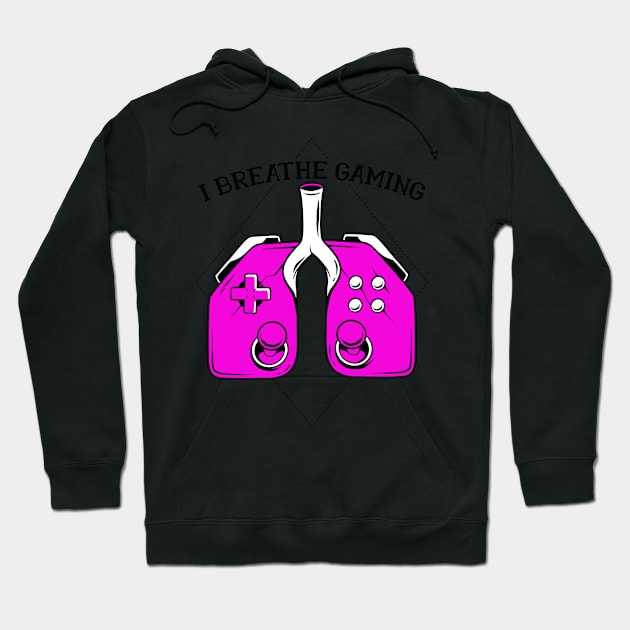 I Breath Gaming Hoodie by aaallsmiles